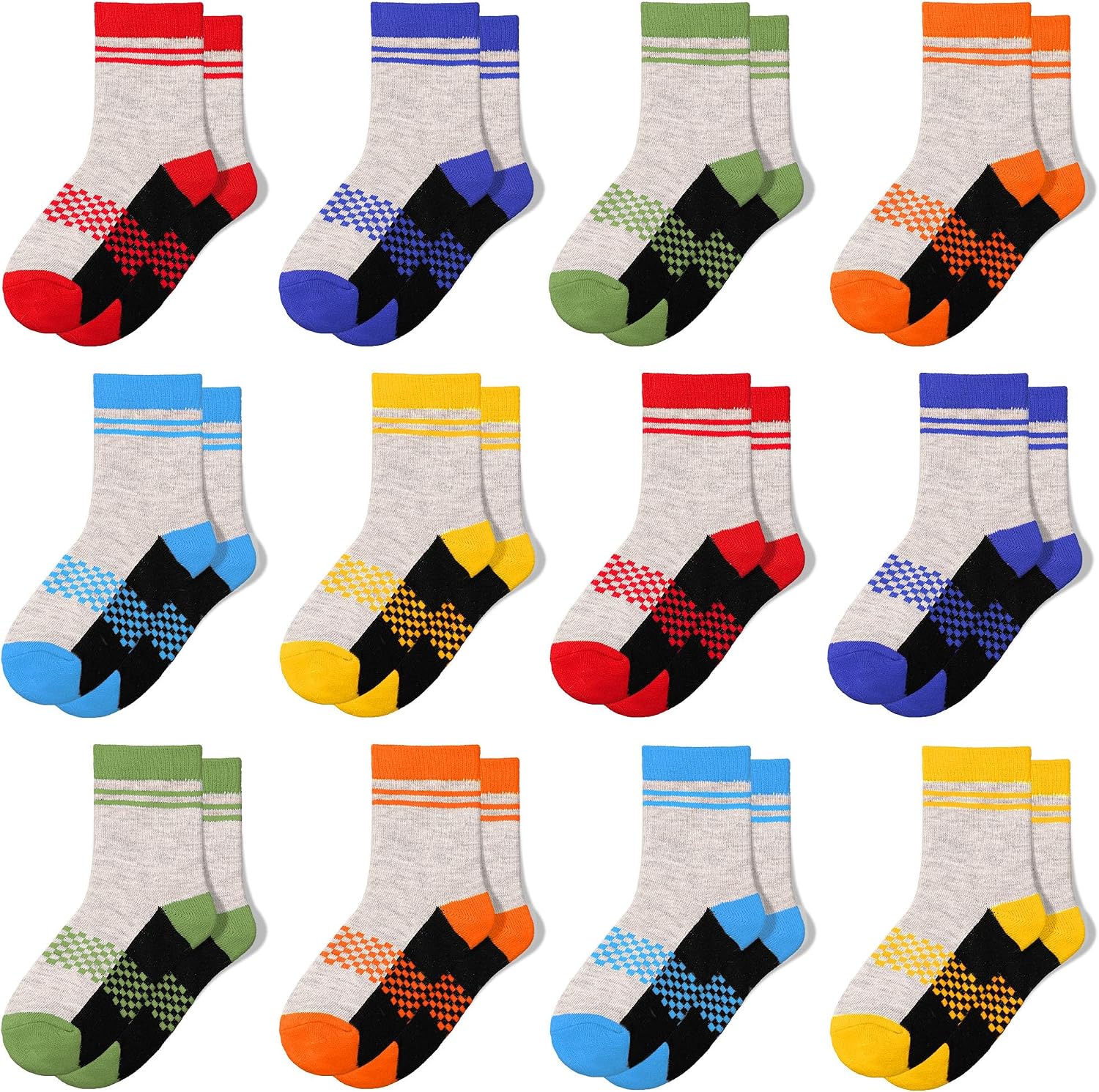 Chaussettes de sport: pour enfant, respirant, Lot de 12
