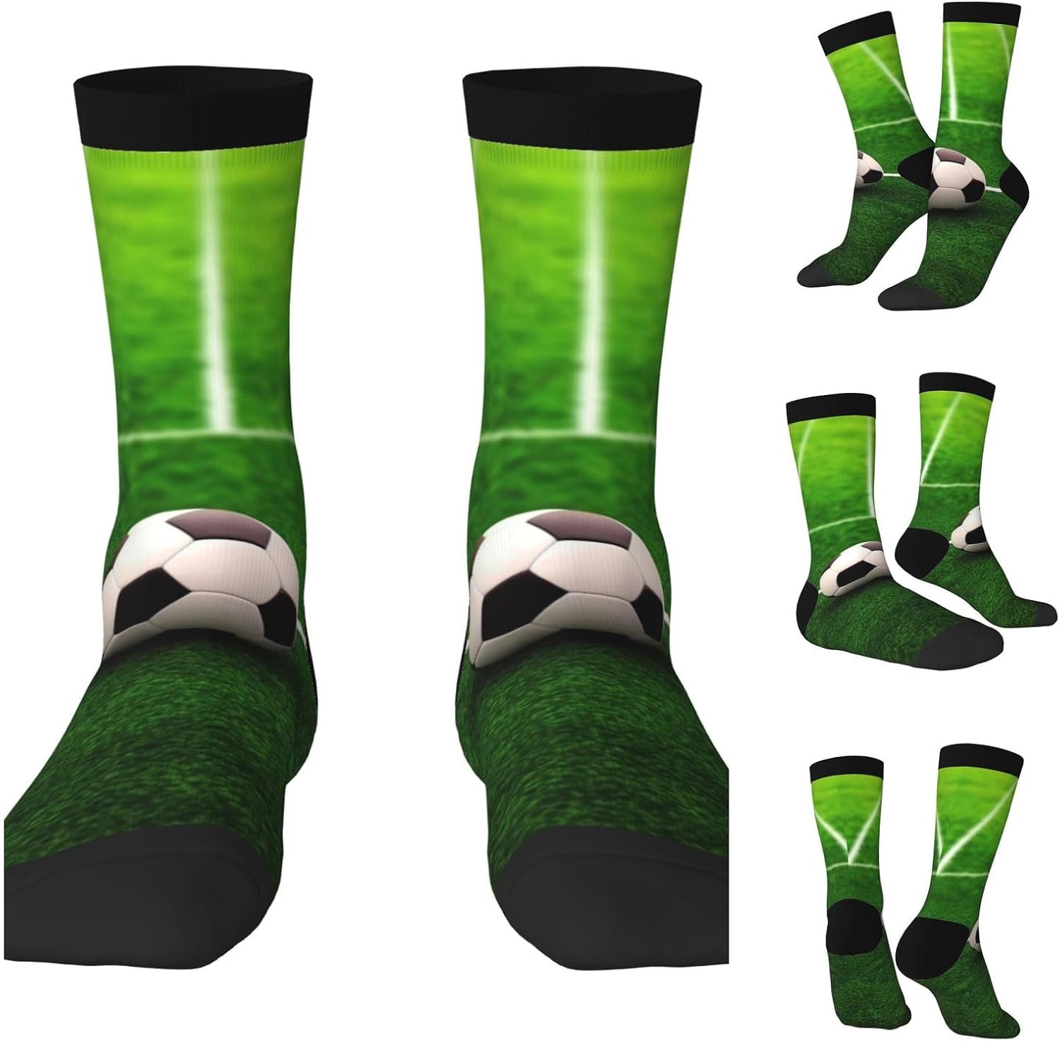 Chaussettes de sport – unisexe, hauteur mi-mollet, à motifs