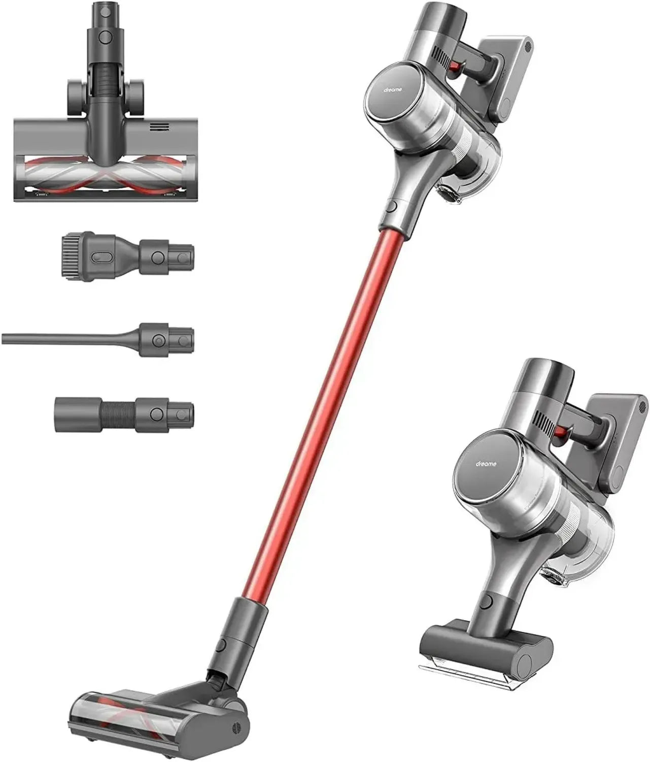 Aspirateur sans Fil Dreame T20, 70 Min d'Autonomie Eco, Puissance 25KPa, Léger et Silencieux, Idéal pour Tapis, Sols Durs, Voiture, Poils d'Animaux