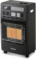 Chauffage d'Appoint Infra-Rouge à Gaz 4200W pour Intérieur, 3 Niveaux, Noir