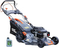 Tondeuse à Gazon Essence Autotractée 196 cm³ - Coupe 56 cm - Fonction Mulching - Bac 70L - 6 Hauteurs Ajustables
