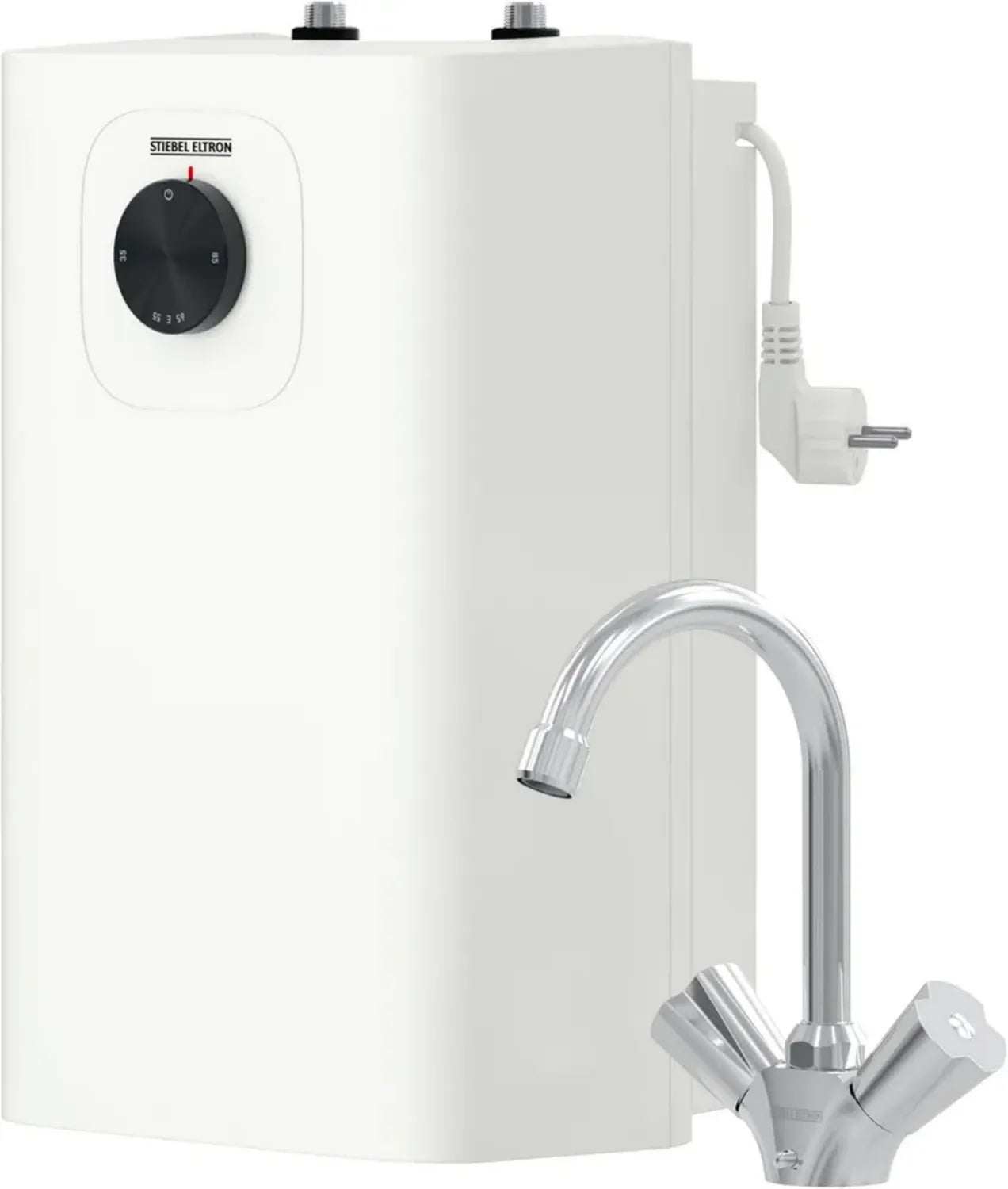 Stiebel Eltron SNU 5 Plus Chauffe-eau 5L, Robinet WST-W, Anti-goutte, Thermostop, 230V, 2kW, Fabriqué en Allemagne