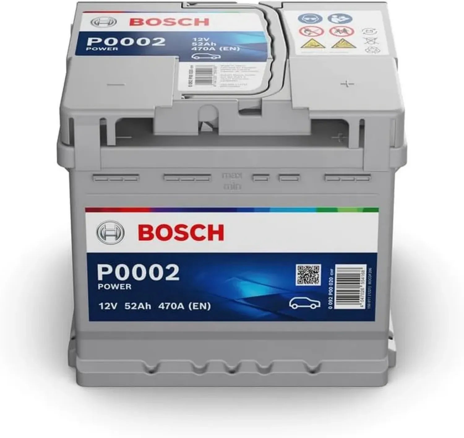 BOSCH Batterie Voiture 52Ah 470A EN Dimensions 207x175x190mm