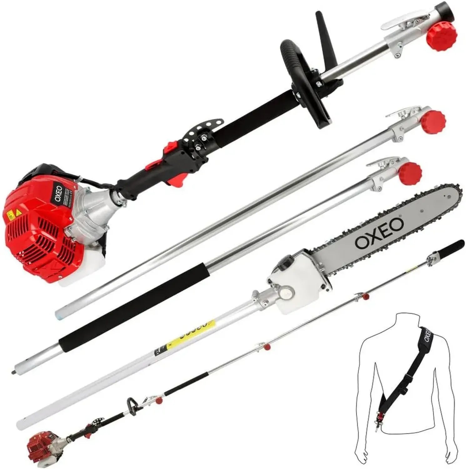 Élagueuse Thermique sur Perche 52 cm³, 4,06 m avec Guide de 30 cm