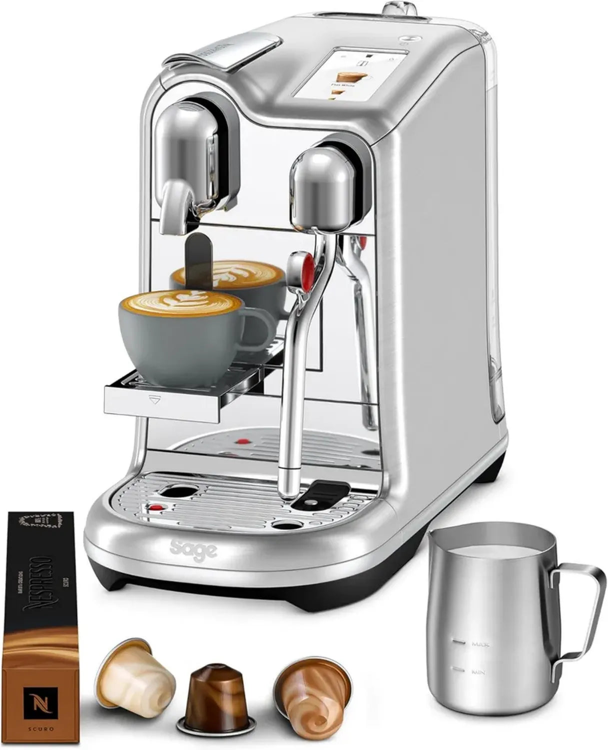 Machine à Café Nespresso Creatista Pro, Acier Inoxydable, Par Sage