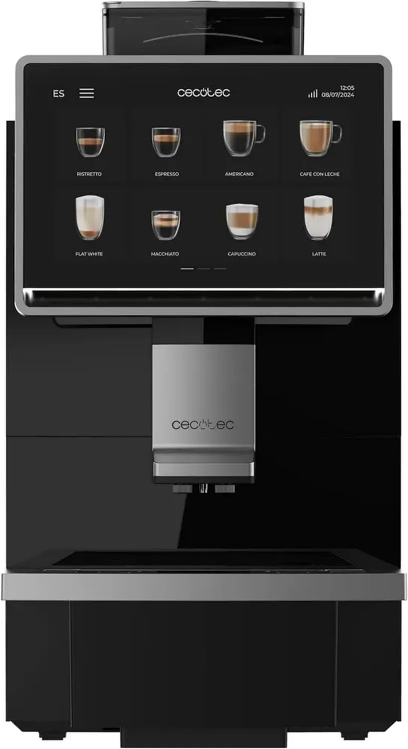 Cafetière Automatique Cecotec Cremmaet Coffice, Écran Tactile, 2900W, 26 Recettes, Réservoir 1Kg Grains, 2L Eau