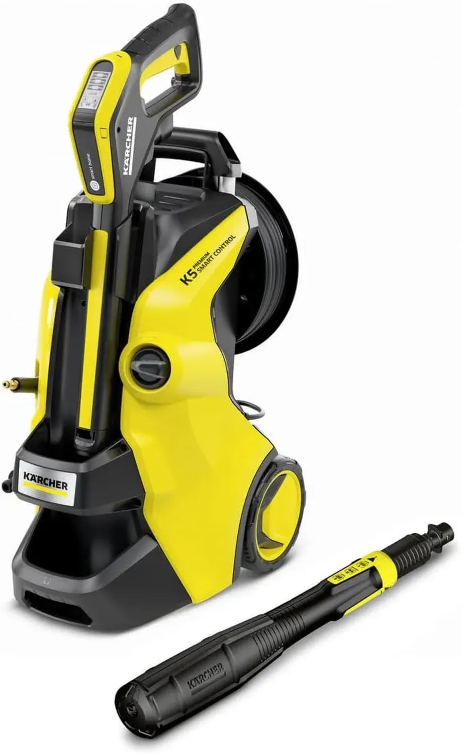 Kärcher K 5 Premium Smart Control - Nettoyeur Haute Pression avec Connexion Bluetooth et Enrouleur de Tuyau