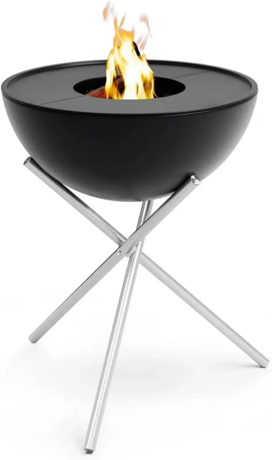 Höfats Brasero et Plancha Inclinable Ø70 cm - Cuisson Sans Fumée en Acier Émaillé