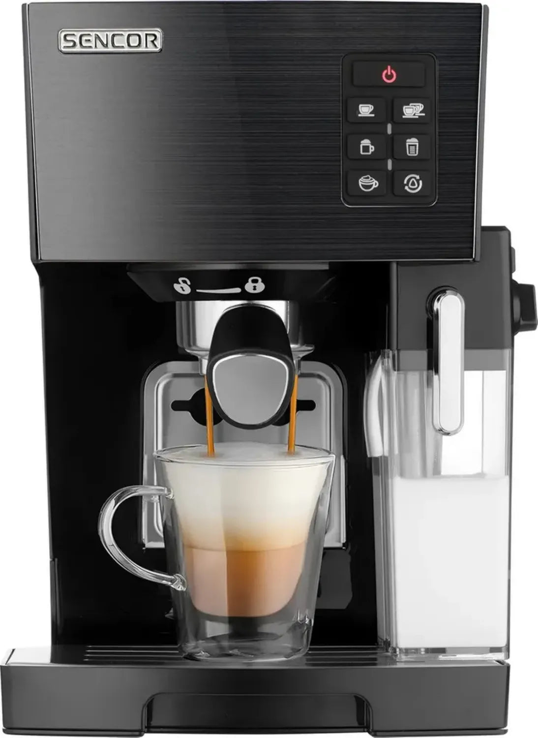 Machine à Expresso SENCOR 20 Bars avec Mousseur et Réservoir à Lait