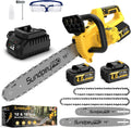 Scie à chaîne sans fil 30,5/40,6 cm avec moteur brushless, 2 batteries 4000 mAh et chargeur rapide