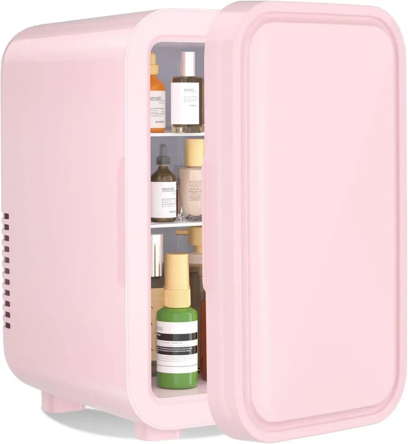 Mini Réfrigérateur Thermoélectrique 6L Rose - Portatif pour Bureau, Chambre et Voiture