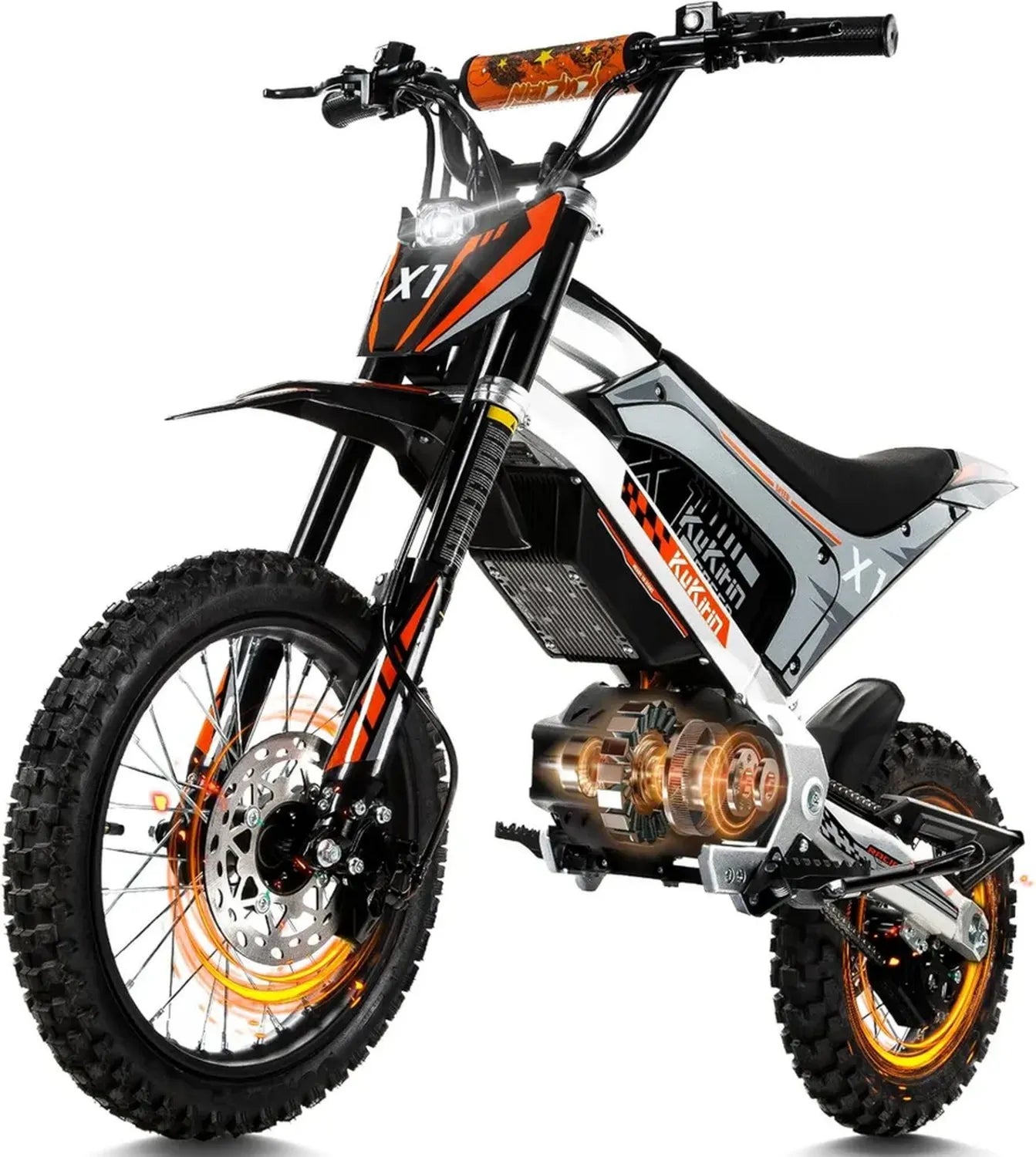 Vélo Électrique Tout-Terrain KuKirin X1, Moteur Puissant 48V 20.8Ah, Autonomie 40 KM, Pneus 12/14', Freins Hydrauliques et Écran Multifonction