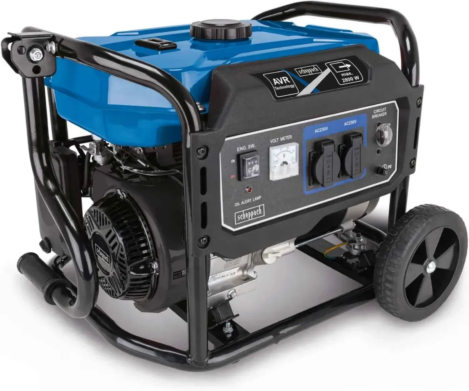 Générateur de Secours Scheppach SG3200x 2800W, 6CV, Réservoir 15L, Moteur 212cm³, 2 Prises 230V