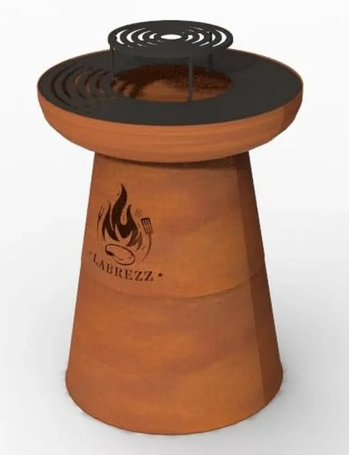 Barbecue Brasero en Bois avec Plancha et Grille