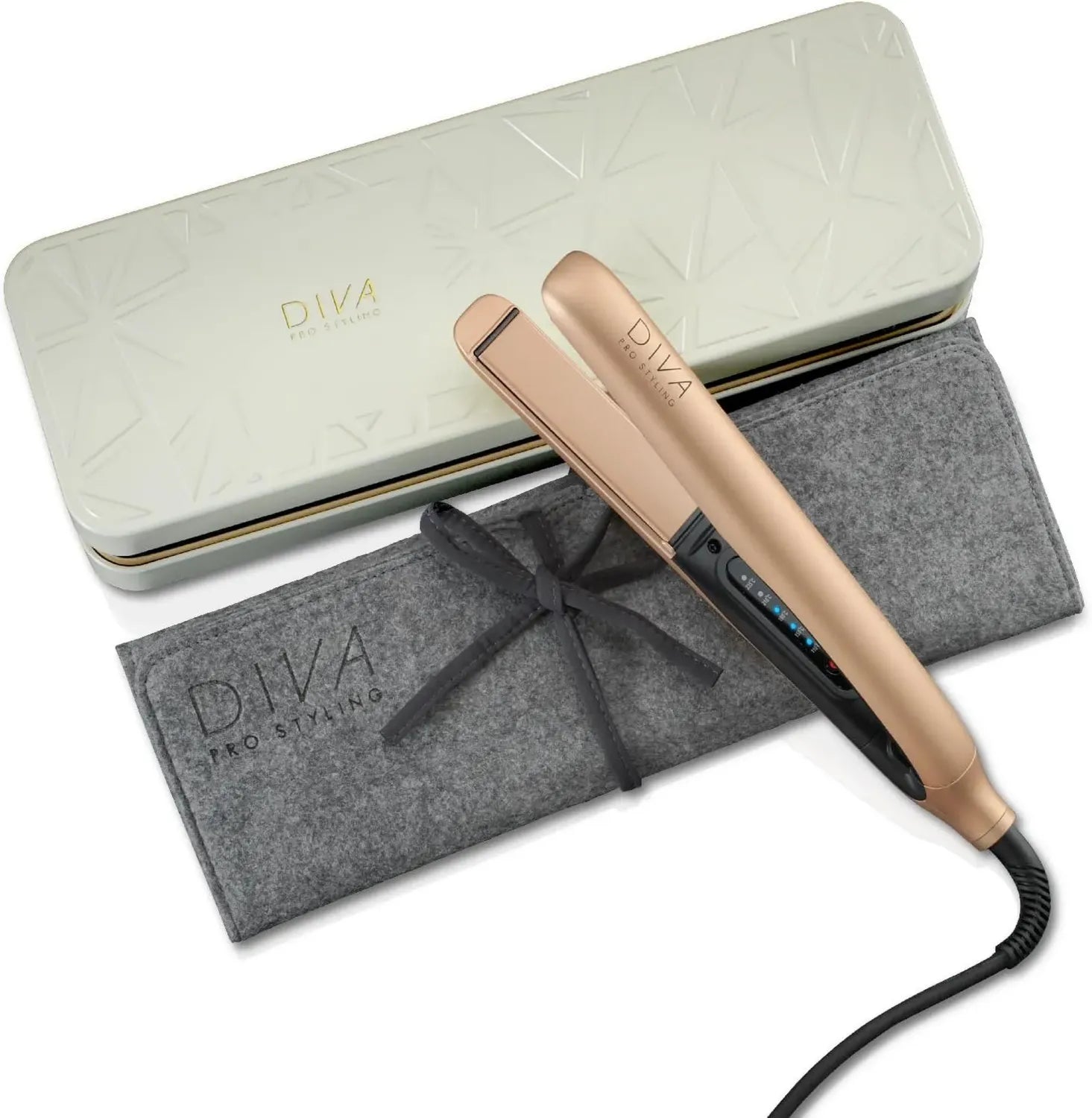 Fer à Lisser Tactile Métaux Précieux Or Rose par Diva Pro