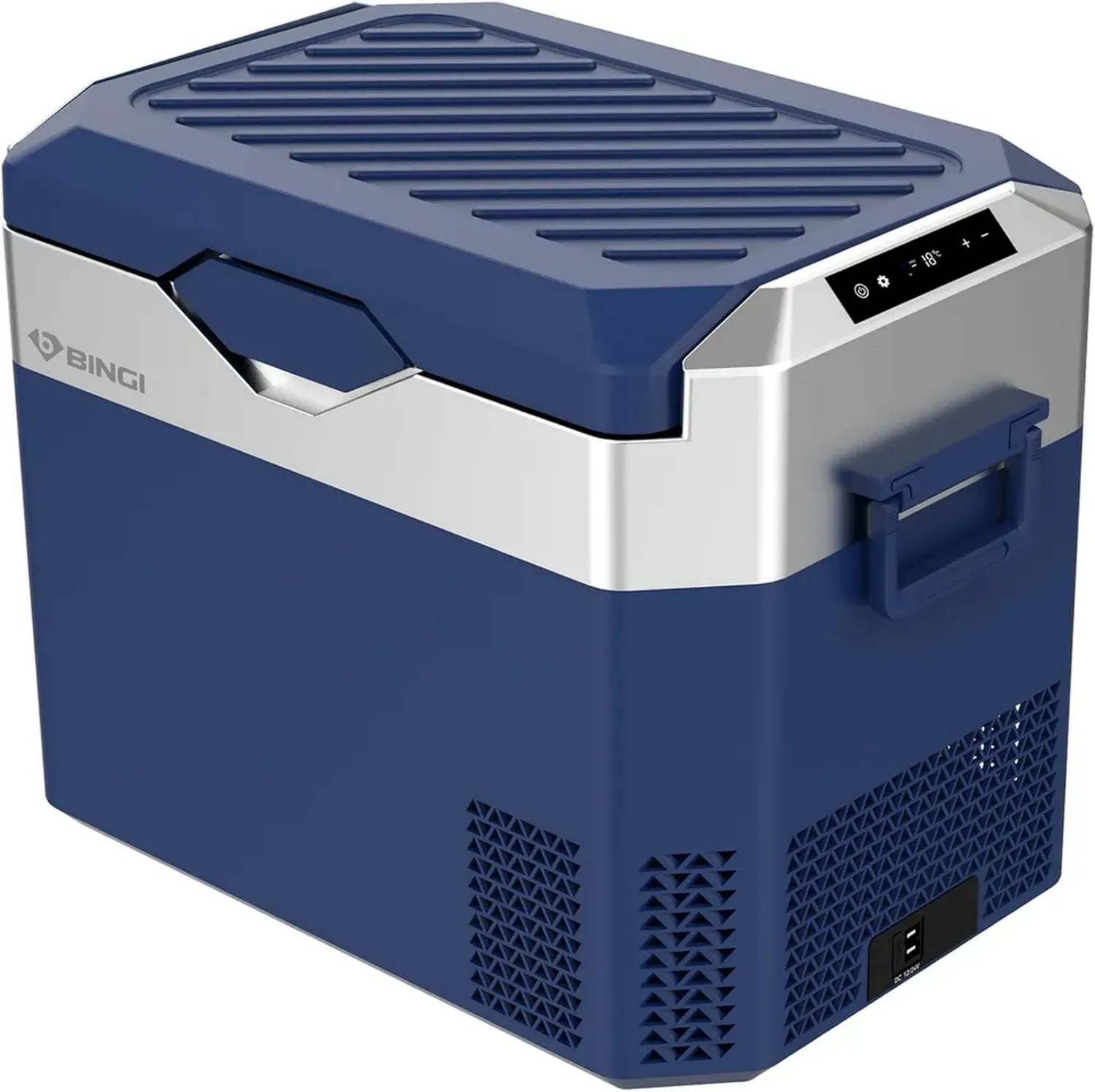 Glacière Électrique 30L Silencieuse pour Véhicules et Maison, Réfrigération -18°C à +15°C, Adaptée à 12V/24V/220V