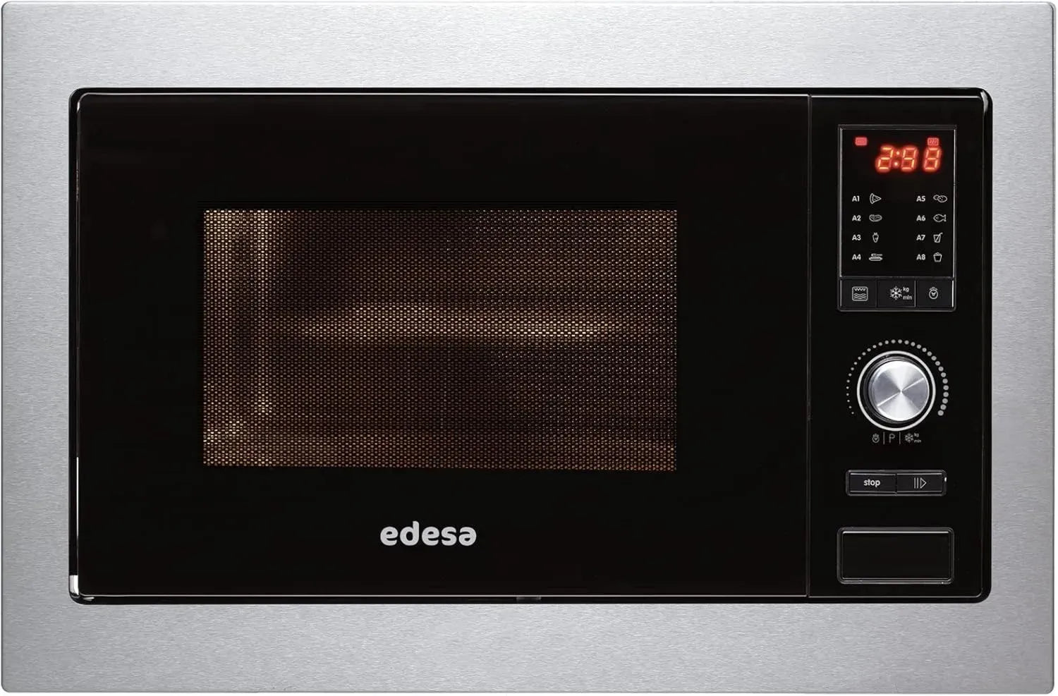 Micro-ondes encastrable en verre 60 cm 25L avec grill 900W/1000W