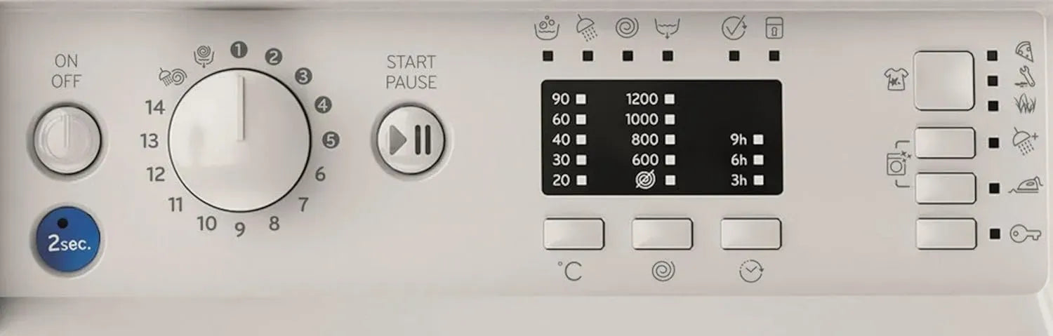 Indesit Lave-linge Intégré 7 kg 1200 RPM Classe E Blanc