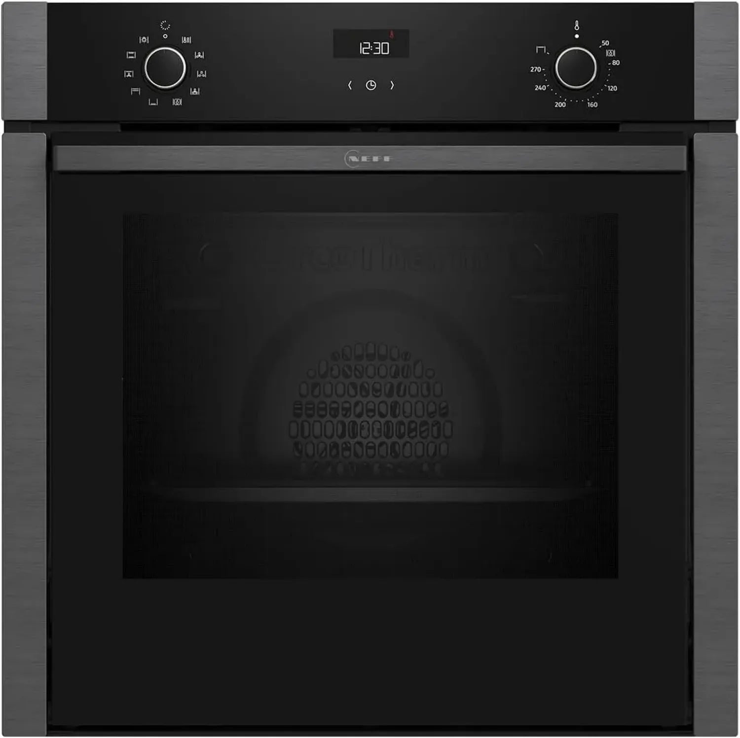 Four encastrable NEFF N50 60x60 cm, auto-nettoyage EasyClean, CircoTherm, noir