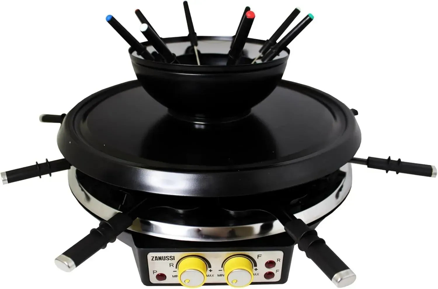 ZANUSSI - Ensemble Raclette et Fondue 2 en 1, Modèle RCZ71