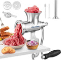 Hachoir à Viande Manuel Hanchen en Acier Inoxydable avec Remplissage pour Saucisses