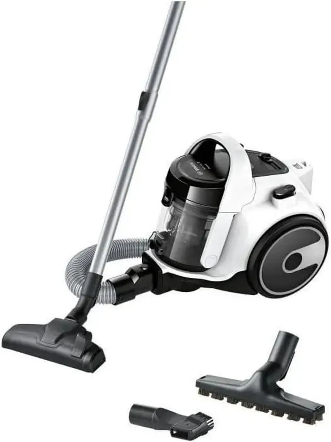 Aspirateur sans Sac BOSCH 700W, 1,5L, 78dB, Portée 9m, Blanc