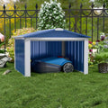Abri Mural en Métal pour Tondeuse Robot, 62x90,5x88,8 cm, Garage Extérieur Polyvalent