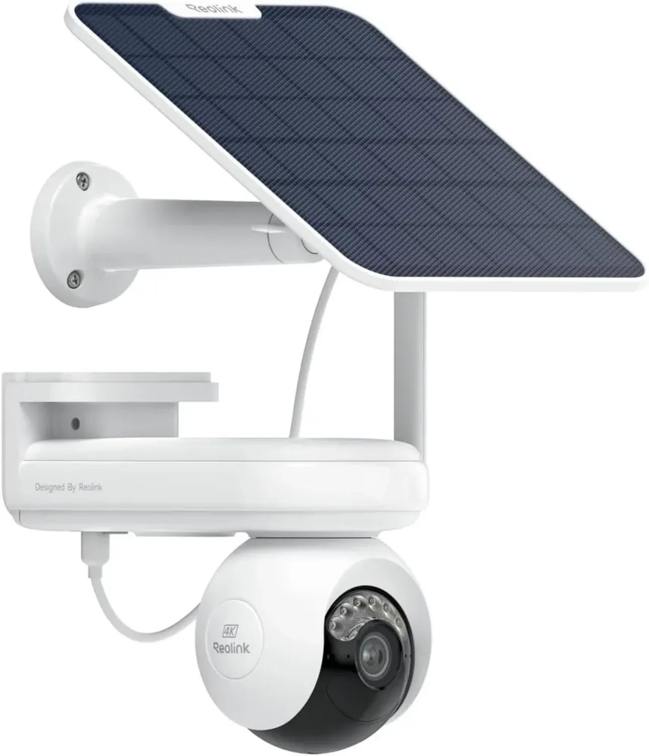 Caméra de Surveillance Extérieure 4K Reolink, Sans Fil, Suivi Automatique 360°, Vision Nocturne Colorée, Détection Intelligente, Batterie Puissante, avec Panneau Solaire