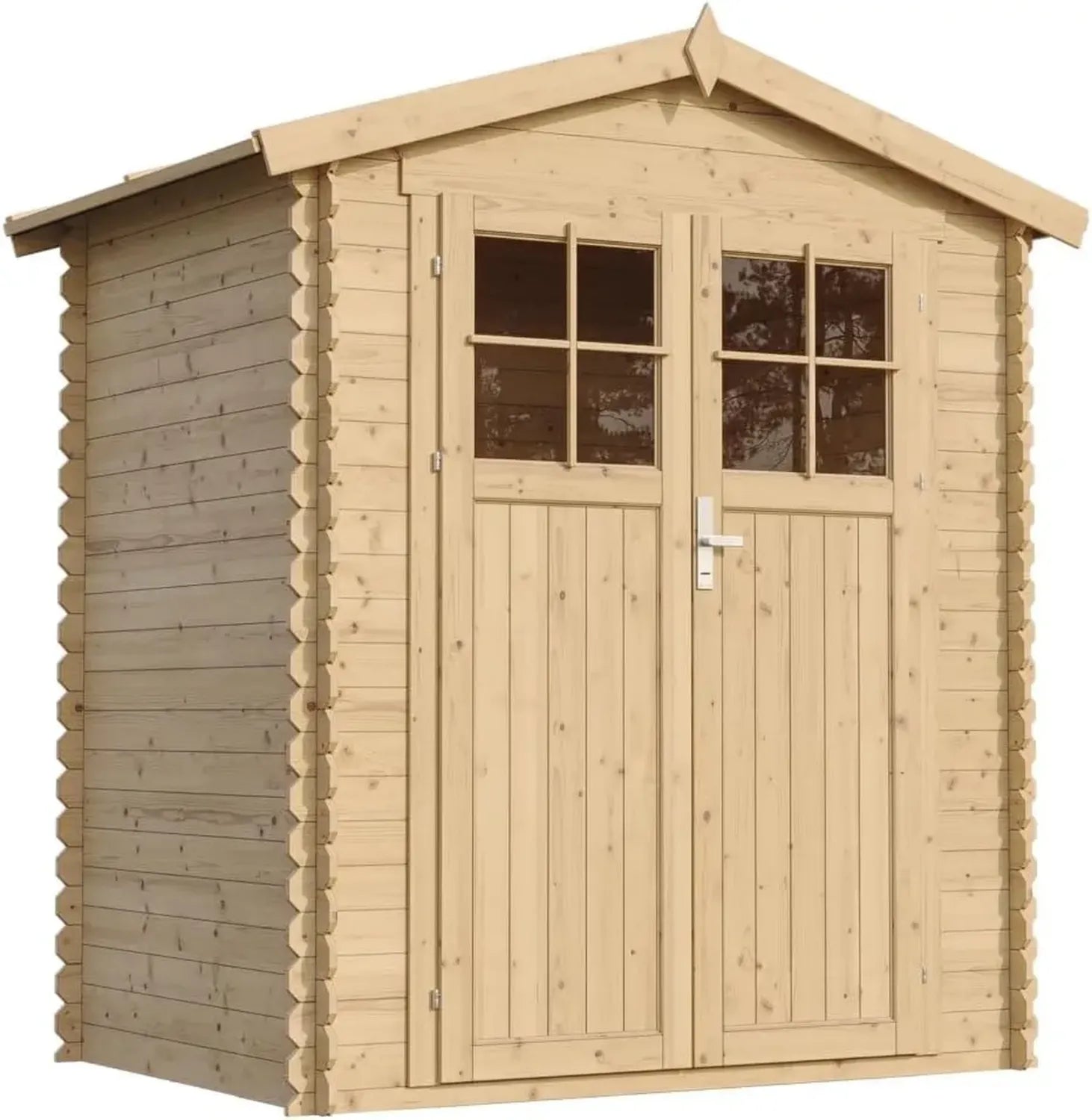 Cabane de Jardin en Bois 1.98 m² - Rangement Extérieur pour Outils et Vélos - TIMBELA M367F