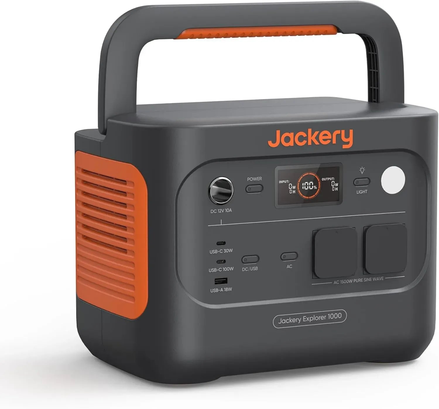 Générateur d'Énergie Portable Jackery Explorer 1000 v2 - 1070Wh, 1500W, Batterie LiFePO4, Ports Polyvalents, Charge Solaire Rapide, Idéal pour le Camping et les Urgences