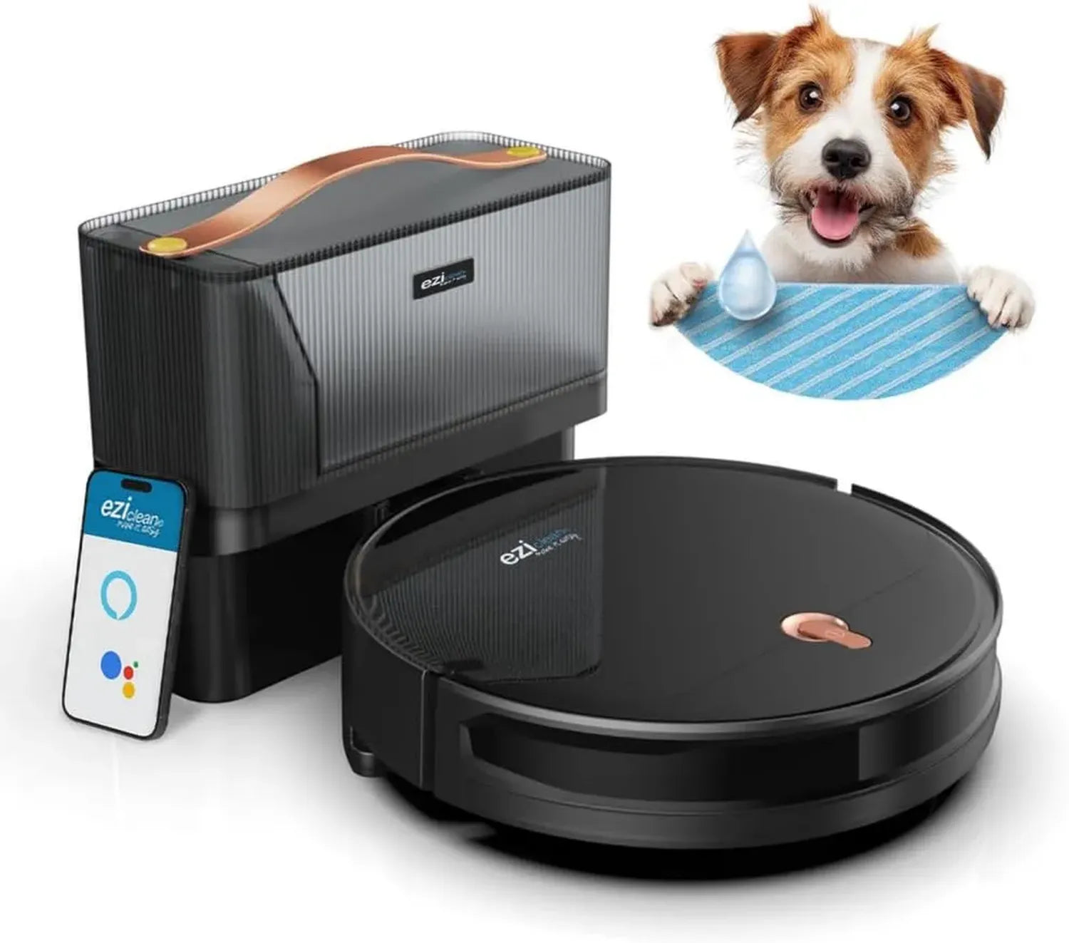Aspirateur Robot Laveur Connecté EZICLEAN I-Bot Z5