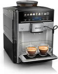 SIEMENS Machine à Café Automatique EQ6 Plus S500 avec Écran Tactile, Système de Lait Nettoyage Automatique, 12 Variétés de Boissons, Broyeur Céramique