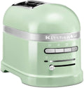 Grille-pain KitchenAid 2 tranches - Artisan avec 7 niveaux de brunissage et décongélation - Design rétro - Fentes larges - Inclus porte-sandwich - Couleur pistache