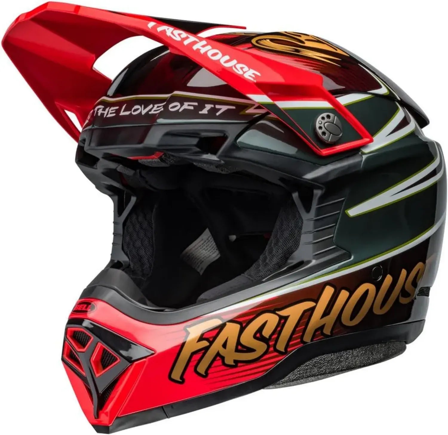 Casque de Motocross BELL MOTO-10 Sphérique Multicolore Taille S