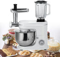 Robot de Cuisine Multifonction 1500W 3 en 1 avec Pétrin, Mixeur à Viande, Fouet et Accessoires Pâtisserie/Jus - Pour Maison et Professionnels