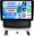 Autoradio Android 15 4+128G CAMECHO pour Renault, Opel Vivaro, Nissan Primate 2010-2014, 10 Pouces GPS avec Bluetooth, WiFi, Carplay, Android Auto, RDS FM + Caméra Recul