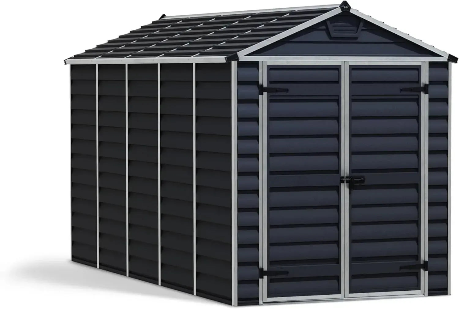 Abri de Jardin en Métal Canopia 6x12, 185x379 cm, Polycarbonate Anti-UV