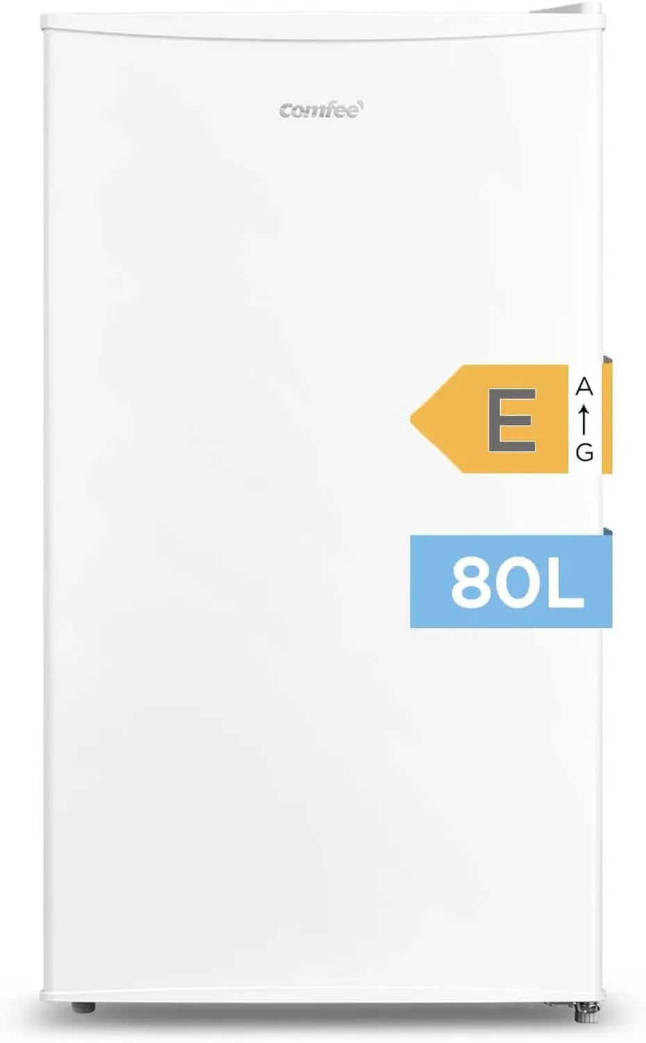 Réfrigérateur Comfee 80L avec Congélateur et Compartiment à Fruits, 137 kWh/an, Hauteur 84,5 cm, Largeur 47,5 cm, Température Réglable