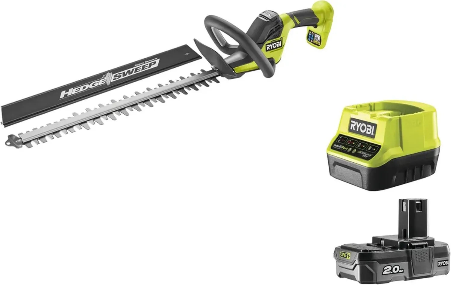 Taille-haies sans balais RYOBI 18V One+ - Lame 45 cm - Batterie 2.0 Ah et Chargeur inclus