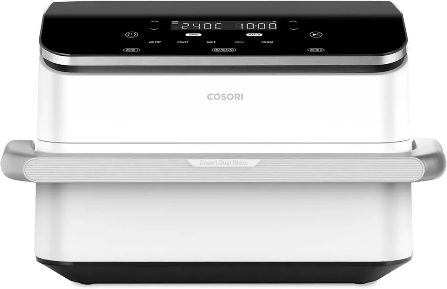 COSORI Friteuse à Air 10L, 7-en-1 TwinFry avec Paniers Doubles 5L, Séparateur Amovible, 2800W, WiFi, Plage de Température 40-240°C, 70 Recettes, Blanc