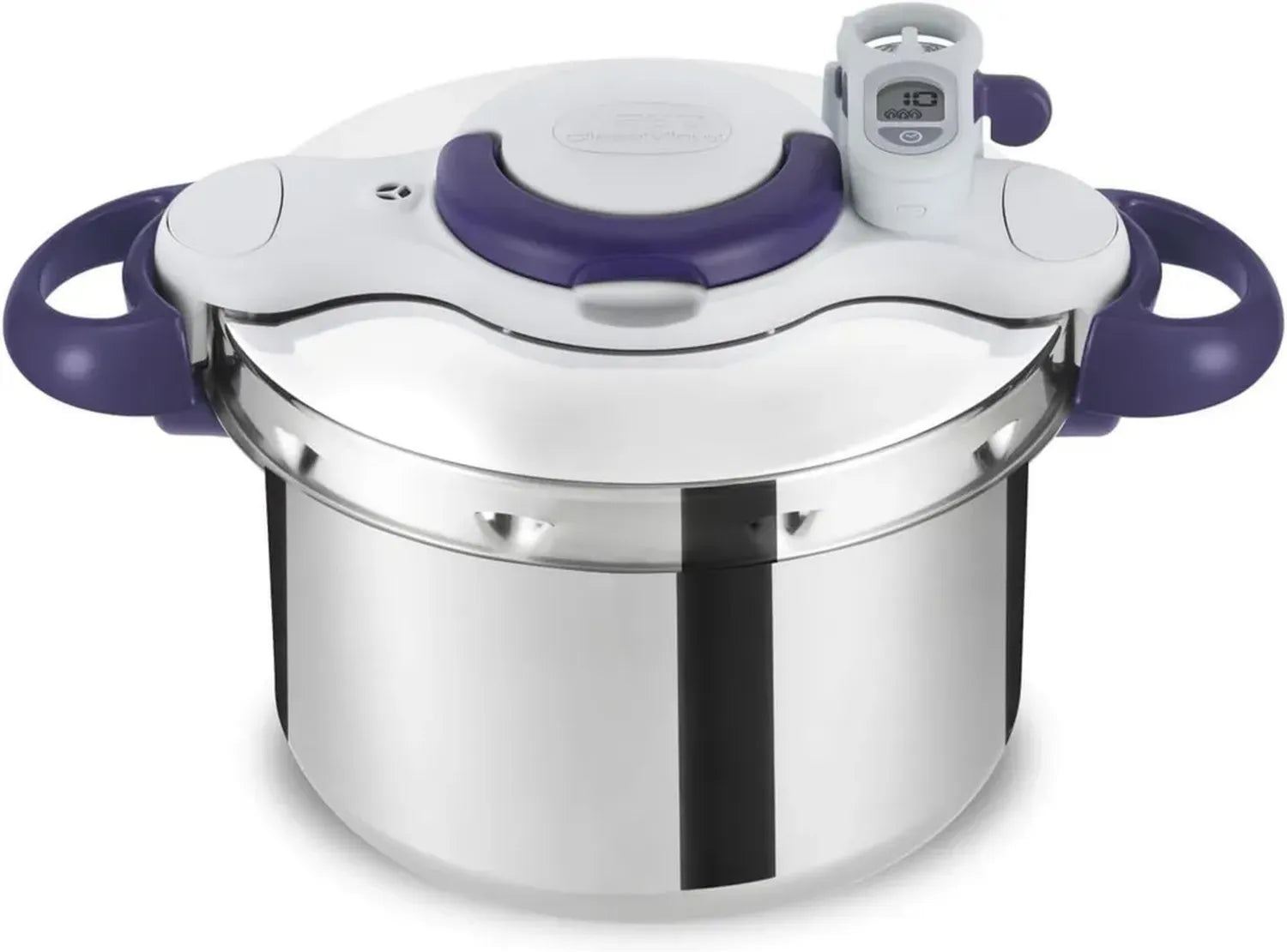 Autocuiseur Seb Clipsominut' Perfect 6L avec Minuteur et Livre de Recettes - Compatible Induction, Made in France, Violet