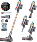 Aspirateur Balai sans Fil 550W, Puissant et Silencieux, Autonomie 60min, Écran Tactile, Réservoir 1,5L