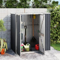 Cabane de Rangement pour Jardin en Acier Galvanisé 161 x 89 x 161 cm - Gecheer