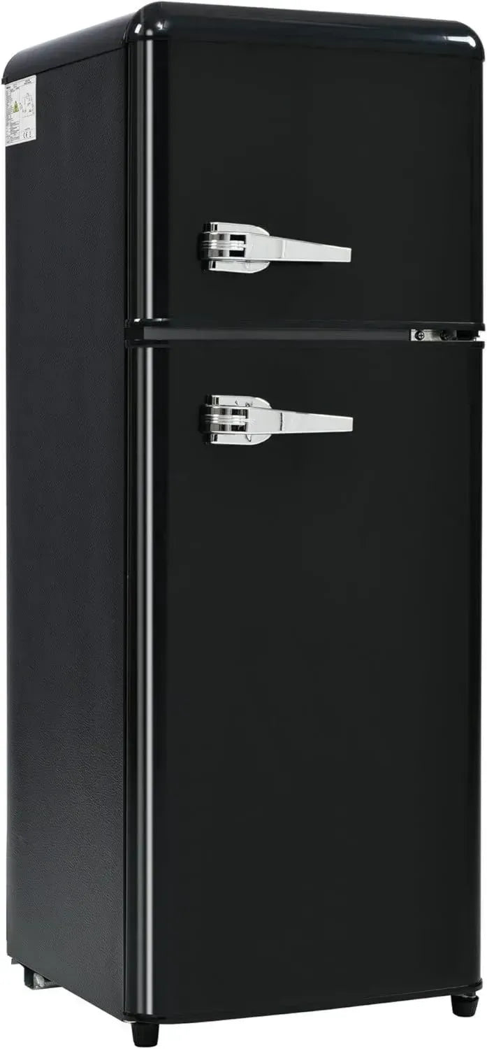 Réfrigérateur Vintage à Deux Portes – 92 L avec Congélateur 28 L, Classe Énergétique D