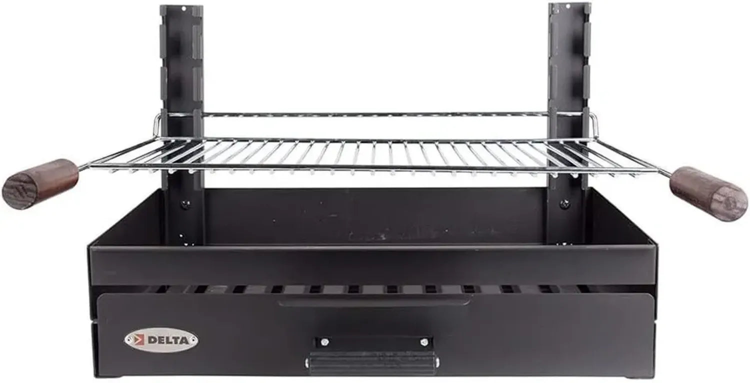 Barbecue à Charbon Portable pour 6 à 8 Couverts - Ensemble Grillades Compact - 59 x 55 x 41 cm
