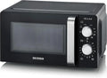 Micro-ondes SEVERIN 900W 17L avec Gril et Minuteur, 9 Niveaux de Puissance, Plateau Tournant 24,5cm, Noir