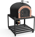 MOVELAR - Four à Bois d'Extérieur Grande Capacité avec Finition Noire - Cuisson Traditionnelle avec Céramiques et Isolation en Liège
