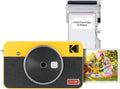 Kodak Mini Shot 2 Retro Appareil Photo Instantané et Imprimante Portable, Jaune - Format 5,3x8,6cm + 8 Feuilles Incluses