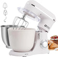 Robot Pâtissier 1300W avec 2 Bols 4.5L et 5L, 10 Vitesses, Fouet et Crochet, Blanc
