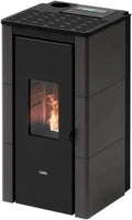 Poêle à granulés 7 kW anthracite avec ventilateur CRISTAL 7 Up T2